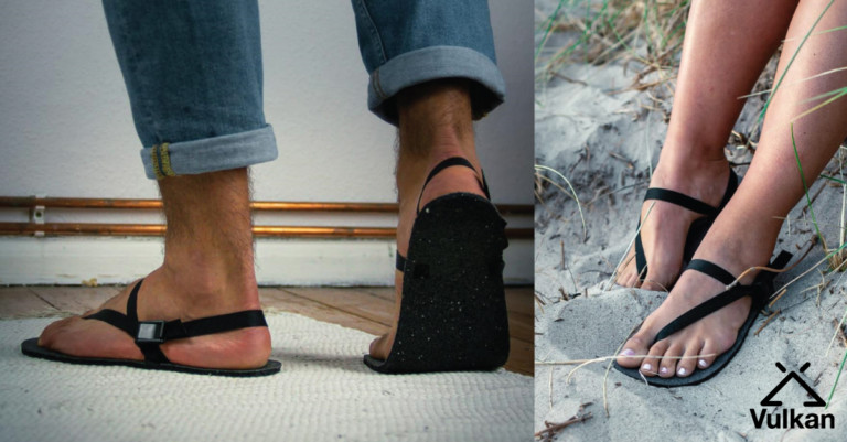 Sandals made of recyled rubber from Genan